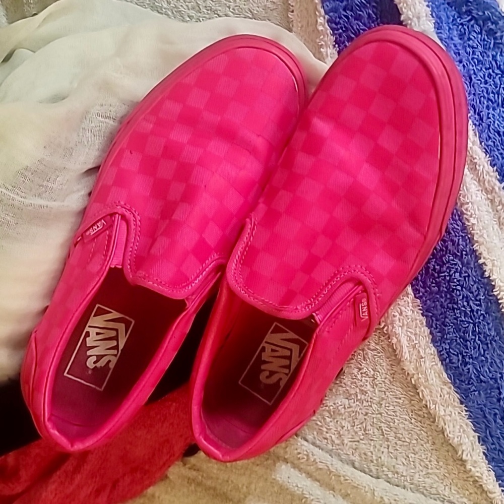 Vans Slip-On Hot Pink Checkered